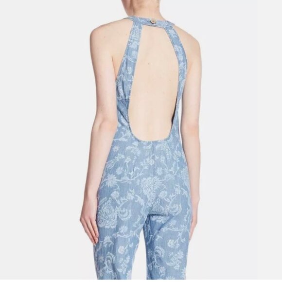 Free People DANCE ALL NIGHT batik overall 10 - Picture 6 of 7